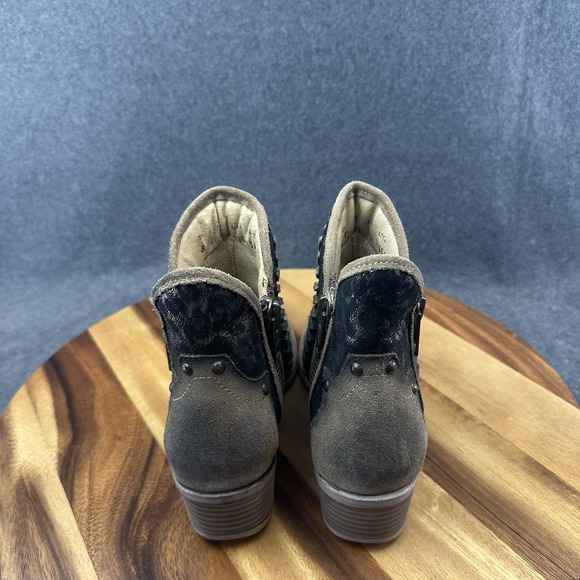 Corral Circle G Womens Genuine Leather Boots Cutout Tooled Distressed Brown Sz 8 - Picture 7 of 12